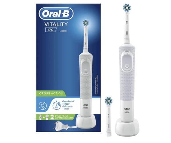 Oral-B Vitality 170 White Cross Action Brosse À Dents Électrique Par Braun H&O Parapharmacie - Algérie