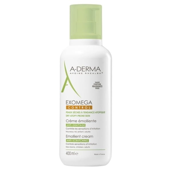 A-DERMA crème émolliente exomega control 400ml H&O Parapharmacie - Algérie