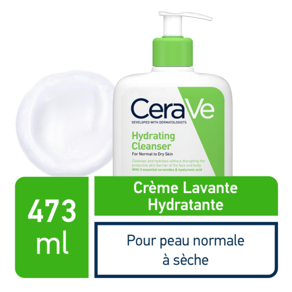 CeraVe Crème Lavante Hydratante 473ml H&O Parapharmacie - Algérie