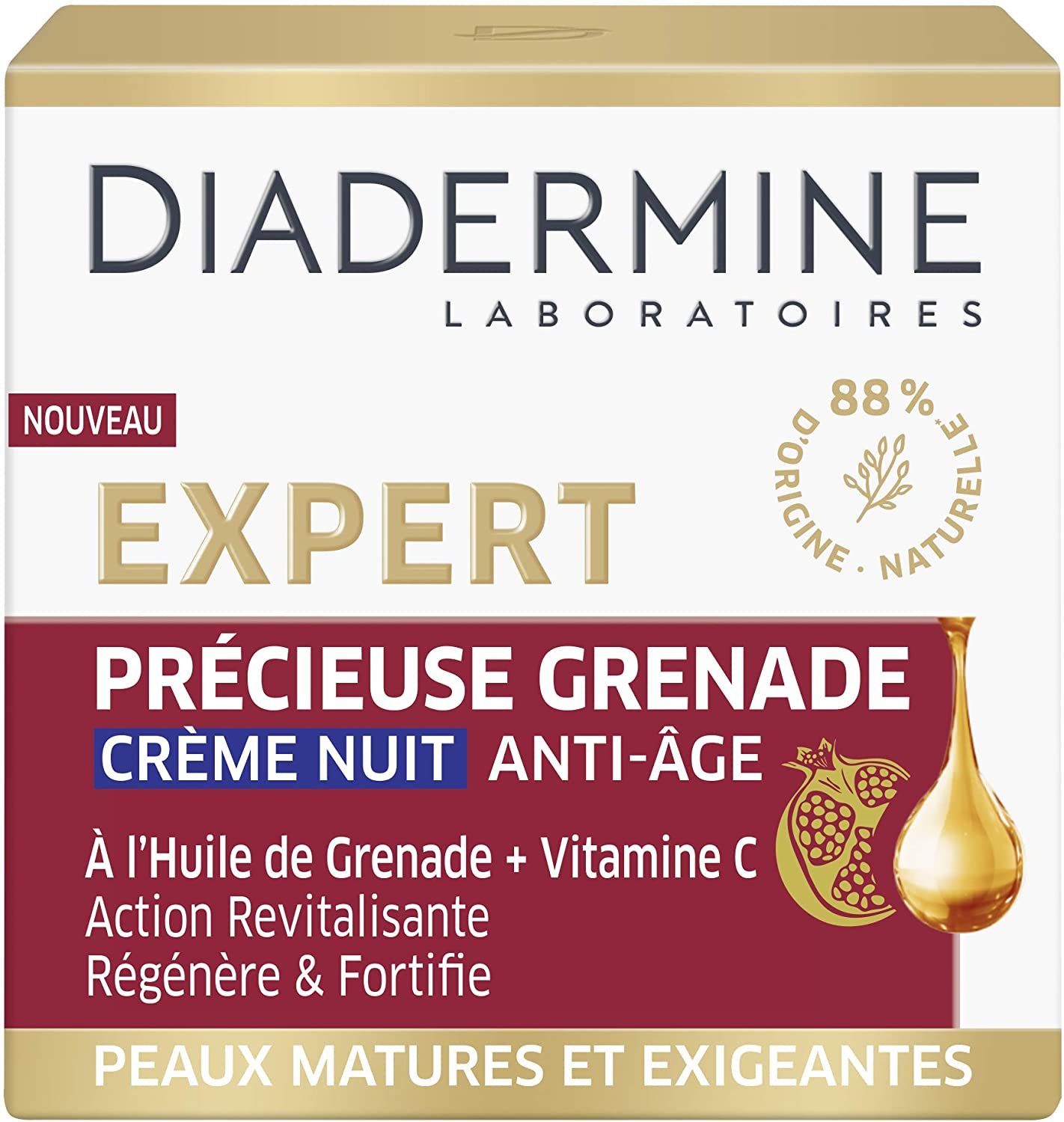 DIADERMINE Expert – Précieuse Grenade – Crème Nuit Anti-Âge – 50
