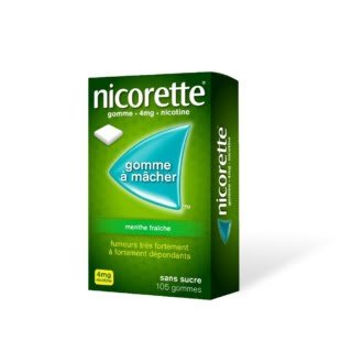 Nicorette Menthe Freshe Gomme à mâcher 4mg sans sucre 105gomme H&O Parapharmacie - Algérie