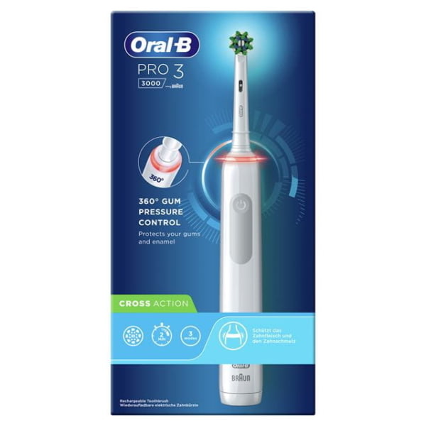 Oral-B Pro 3 – 3000 Cross Action – Brosse À Dents Électrique H&O Parapharmacie - Algérie