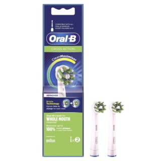 Lot 2 Tètes Oral-B CrossAction Braun Brossette De Rechange H&O Parapharmacie - Algérie