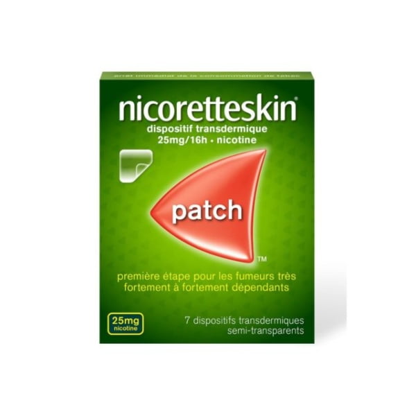 Patch 25mg/16h 7 Dispositifs Nicoretteskin H&O Parapharmacie - Algérie