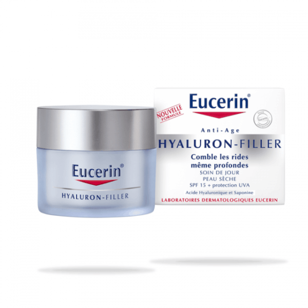 Eucerin HYALU Soin de Jour Peau Sèche SPF 15 ps 50ml H&O Parapharmacie - Algérie