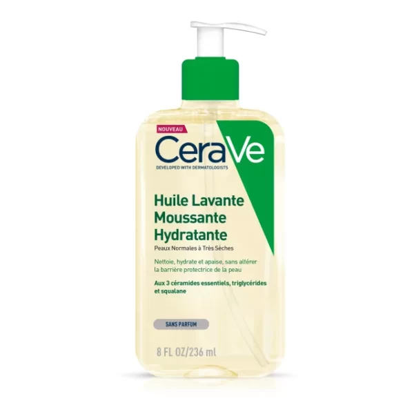 CeraVe Huile Lavante Moussante Hydratante 236ml H&O Parapharmacie - Algérie