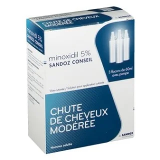 MINOXIDIL 5% ANTI- CHUTE DES CHEVEUX SANDOZ H&O Parapharmacie - Algérie