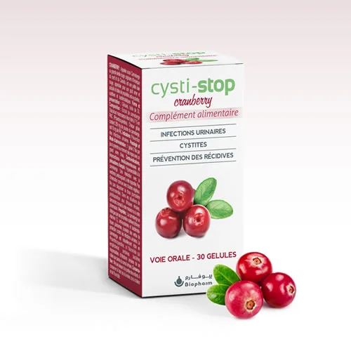 BIOPHARM Nutribio  CYSTI-STOP INFECTION URINAIRE H&O Parapharmacie - Algérie