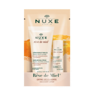 Nuxe Rêve de Miel Crème Mains et Ongles 30ml + Stick Lèvres Hydratant 4g H&O Parapharmacie - Algérie