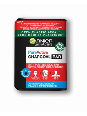 GARNIER-Savon solide au Charbon Anti Boutons H&O Parapharmacie - Algérie