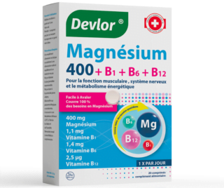DEVLOR- MAGNESIUM 400 B1 + B6 + B12 H&O Parapharmacie - Algérie