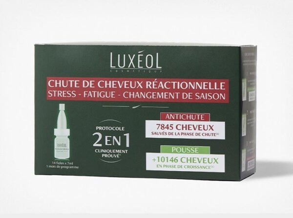 Luxeol coffret Chute de Cheveux Réactionnelle 2 en 1 H&O Parapharmacie - Algérie