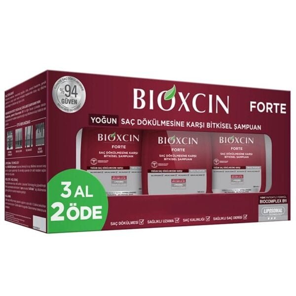 Bioxcin Forte shampooing renforce les greffes de cheveux (3×300) H&O Parapharmacie - Algérie