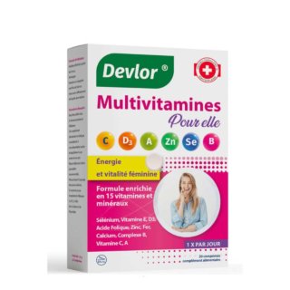 DEVLOR MULTIVITAMINES POUR ELLE  20CP H&O Parapharmacie - Algérie