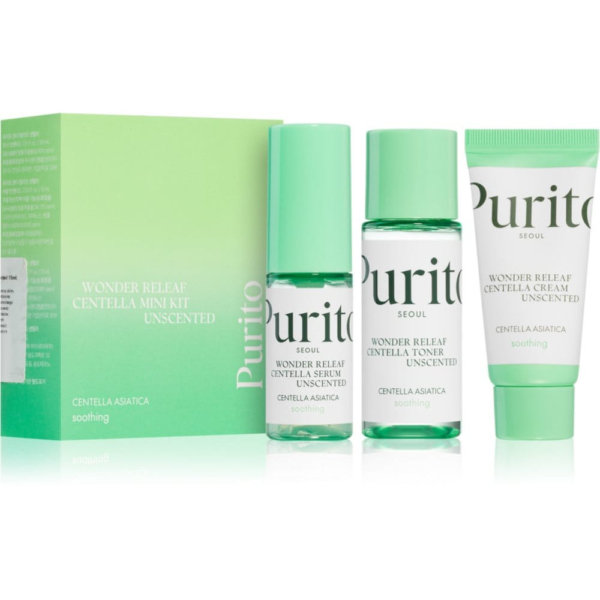 Purito Wonder Releaf Centella Mini Kit Unscented H&O Parapharmacie - Algérie