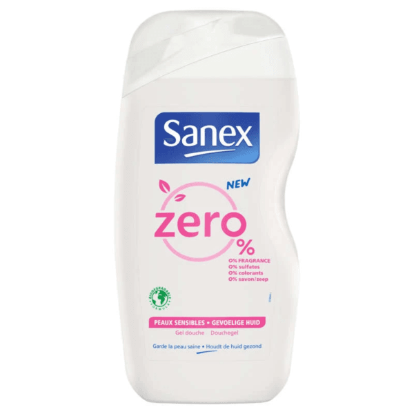 Sanex gel douche zero % peaux sensibles 500 ml H&O Parapharmacie - Algérie