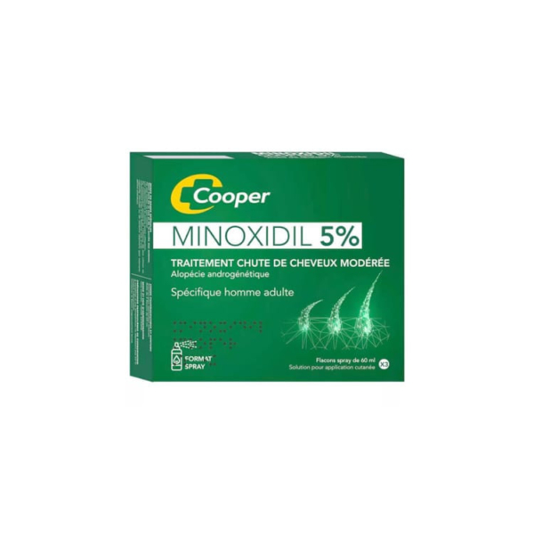 Cooper MINOXIDIL 5% Traitement chute de cheveux modérée H&O Parapharmacie - Algérie