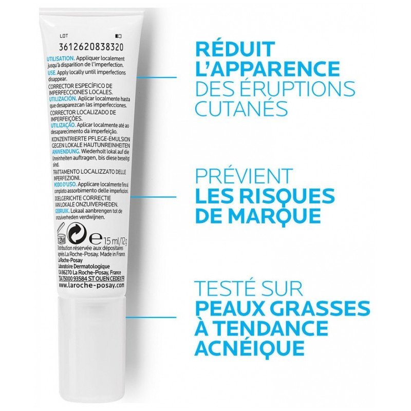 LA ROCHE-POSAY Effaclar A.I. tube 15ml H&O Parapharmacie - Algérie LA ROCHE-POSAY Effaclar A.I. tube 15ml H&O Parapharmacie - Algérie