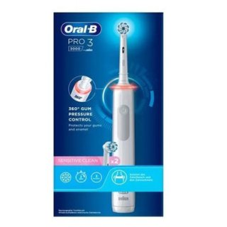 Oral-B Pro 3 3000 Brosse à Dents Electrique Rechargeable Sensitive Clean Blanche H&O Parapharmacie - Algérie
