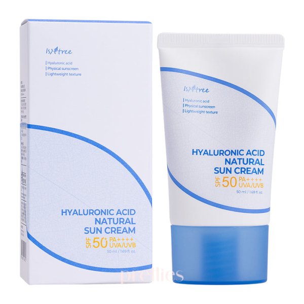 ISNTREE Hyaluronic Acid Natural Sun Cream Sunscreen 50ml H&O Parapharmacie - Algérie