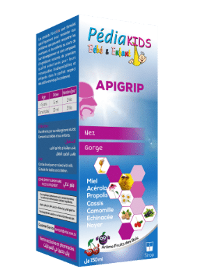 Pédiactif ApiGrip Nez – Gorge Sirop 150 ml H&O Parapharmacie - Algérie
