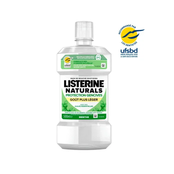 Listerine Naturals Bain Bouche Protection Gencives Goût Plus Léger Falcon De 500 Ml H&O Parapharmacie - Algérie