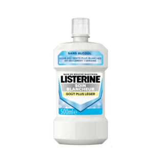 Listerine bain de bouche soin blancheur sans alcool 500 ml H&O Parapharmacie - Algérie