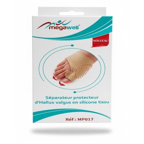 MegaWell Séparateur Protecteur D’Hallux Valgus En Silicone Tissu H&O Parapharmacie - Algérie MegaWell Séparateur Protecteur D’Hallux Valgus En Silicone Tissu H&O Parapharmacie - Algérie