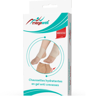 MegaWell Chaussettes Hydratantes En Gel Anti Crevasses MP020 H&O Parapharmacie - Algérie