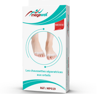 MegaWell Les Chaussettes Séparatrices Aux Orteils H&O Parapharmacie - Algérie