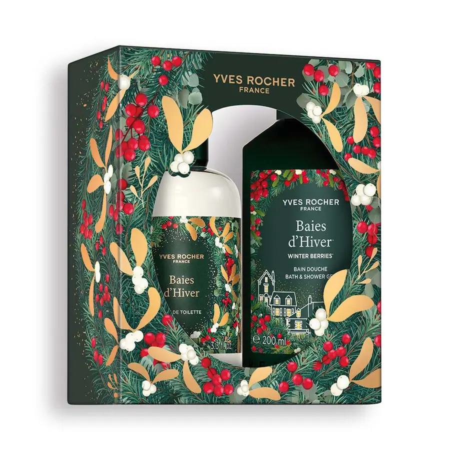 Yves rocher Kit Eau de Toilette & Bain Douche Baies d’Hiver H&O Parapharmacie - Algérie Yves rocher Kit Eau de Toilette & Bain Douche Baies d’Hiver H&O Parapharmacie - Algérie