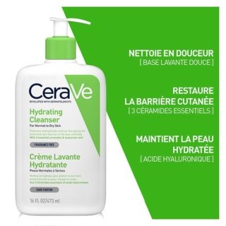 CeraVe Crème Lavante Hydratante 473ml H&O Parapharmacie - Algérie CeraVe Crème Lavante Hydratante 473ml H&O Parapharmacie - Algérie