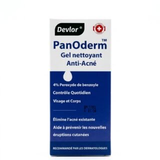 Devlor – PanOderm Gel nettoyant Anti-Acné – Élimine l’acné existante – Non visible H&O Parapharmacie - Algérie