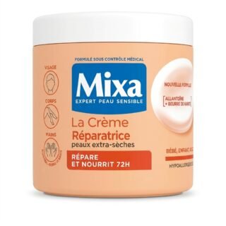 Mixa – La Crème Réparatrice – Répare et nourrit 72H – Contenance non visible H&O Parapharmacie - Algérie