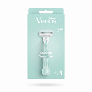 Gillette Venus – Smooth Sensitive – Rasoir pour peau sensible – 1 rasoir + 2 recharges H&O Parapharmacie - Algérie