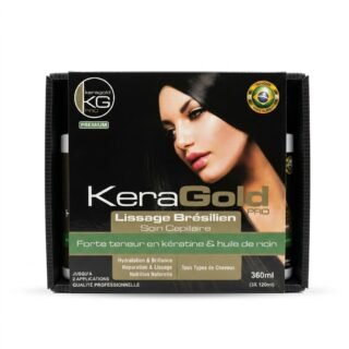 KeraGold – Lissage Brésilien – Soin Capillaire – Hydratation et Brillance – 360ml H&O Parapharmacie - Algérie