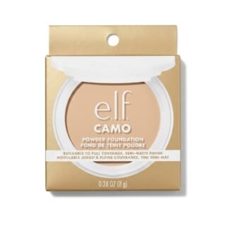 e.l.f. – Camo Powder Foundation – Couvrance Modulable Semi-Mat – 0.28oz (8g) H&O Parapharmacie - Algérie