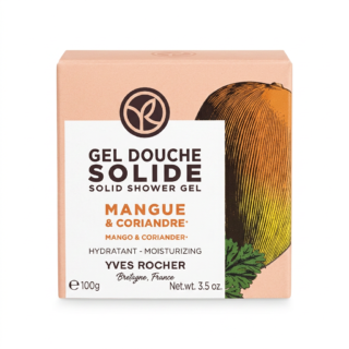 Yves Rocher – Gel Douche Solide Mangue & Coriandre – Hydratant – 100g H&O Parapharmacie - Algérie