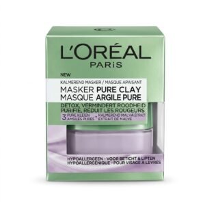L&rsquo;Oréal Paris – Pure Clay Mask / Masque Argile Pure – Purifie & Réduit les Rougeurs H&O Parapharmacie - Algérie