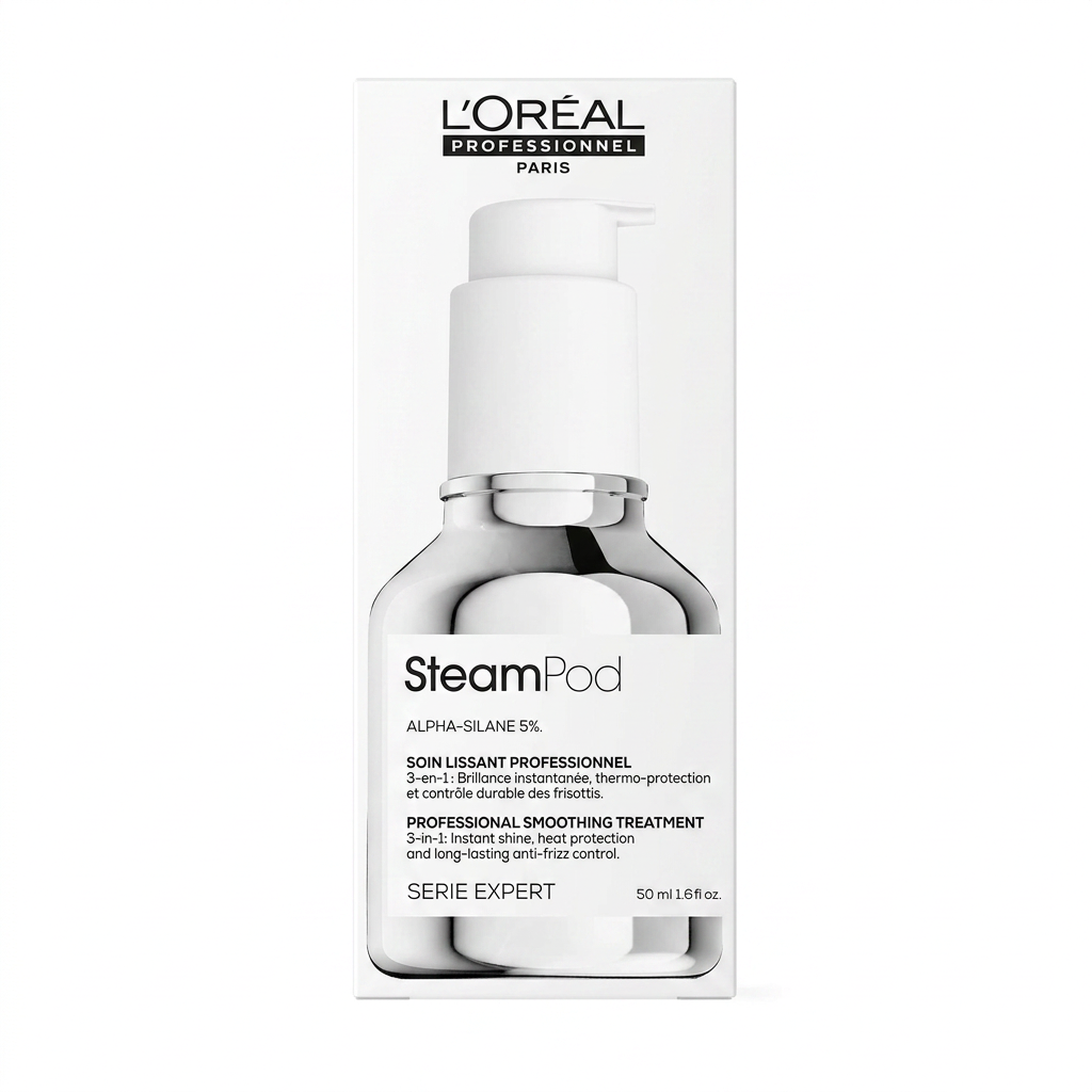 L’Oréal Professionnel Paris – SteamPod ALPHA-SILANE 5% – Lissage Professionnel Thermo-Protecteur Anti-Frisottis – 50 ml H&O Parapharmacie - Algérie L’Oréal Professionnel Paris – SteamPod ALPHA-SILANE 5% – Lissage Professionnel Thermo-Protecteur Anti-Frisottis – 50 ml H&O Parapharmacie - Algérie