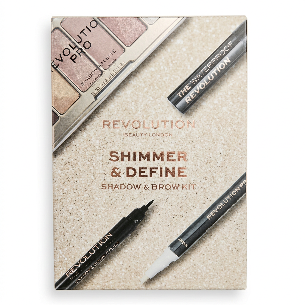 REVOLUTION BEAUTY LONDON – Shimmer & Define Shadow & Brow Kit – Multi-Use Palette H&O Parapharmacie - Algérie REVOLUTION BEAUTY LONDON – Shimmer & Define Shadow & Brow Kit – Multi-Use Palette H&O Parapharmacie - Algérie
