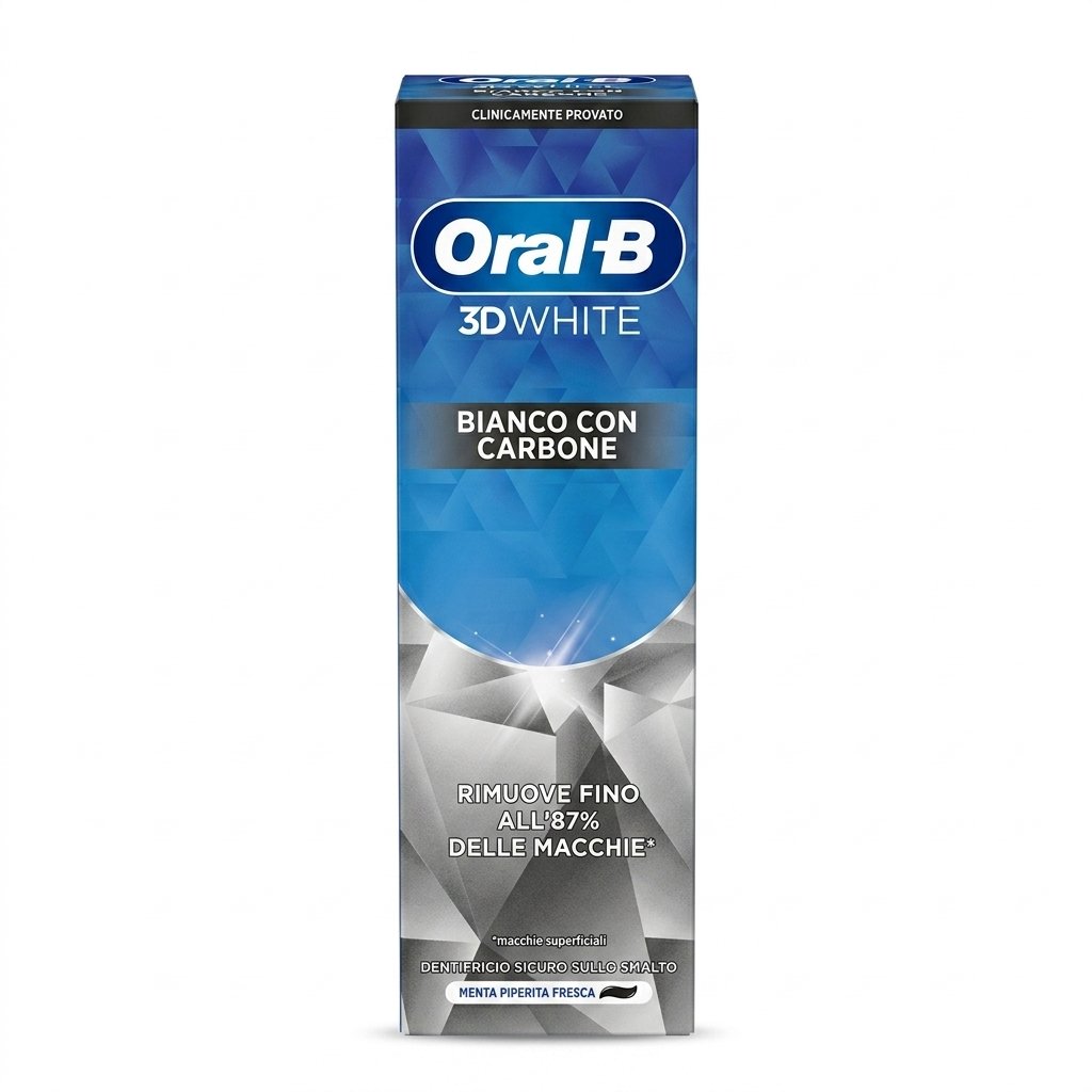 Oral-B – 3D White Bianco con Carbone – Élimine les taches – H&O Parapharmacie - Algérie Oral-B – 3D White Bianco con Carbone – Élimine les taches – H&O Parapharmacie - Algérie
