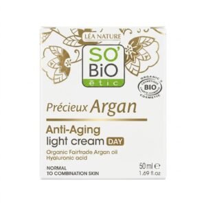 LEA NATURE – SO&rsquo;BiO étic Précieux Argan Anti-Aging light cream DAY – Anti-âge et hydratation – 50 ml H&O Parapharmacie - Algérie