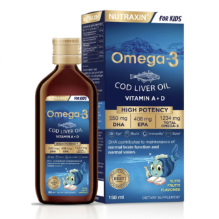 nutraxin omega 3 huile de foie de morue 150ml H&O Parapharmacie - Algérie