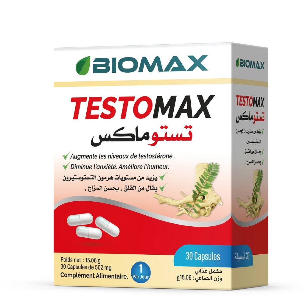 Biomax Testomax 30 Capsules H&O Parapharmacie - Algérie Biomax Testomax 30 Capsules H&O Parapharmacie - Algérie