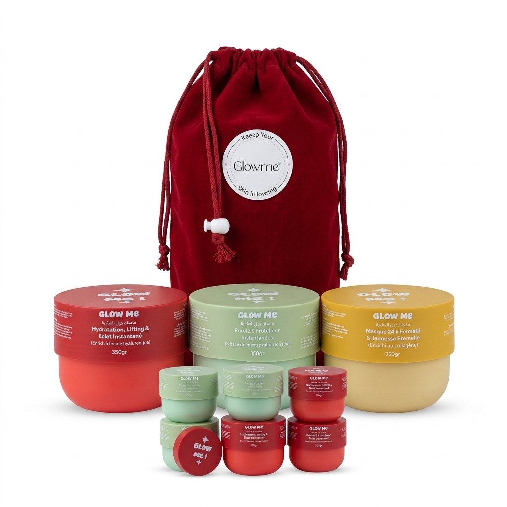 Glow Me – Masque Hydratation, Lifting & Éclat Instantané – Hydratant et Éclatant – 350gr H&O Parapharmacie - Algérie Glow Me – Masque Hydratation, Lifting & Éclat Instantané – Hydratant et Éclatant – 350gr H&O Parapharmacie - Algérie