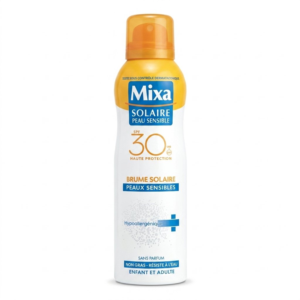Mixa – Brume Solaire Peaux Sensibles SPF 30 – Haute Protection H&O Parapharmacie - Algérie Mixa – Brume Solaire Peaux Sensibles SPF 30 – Haute Protection H&O Parapharmacie - Algérie