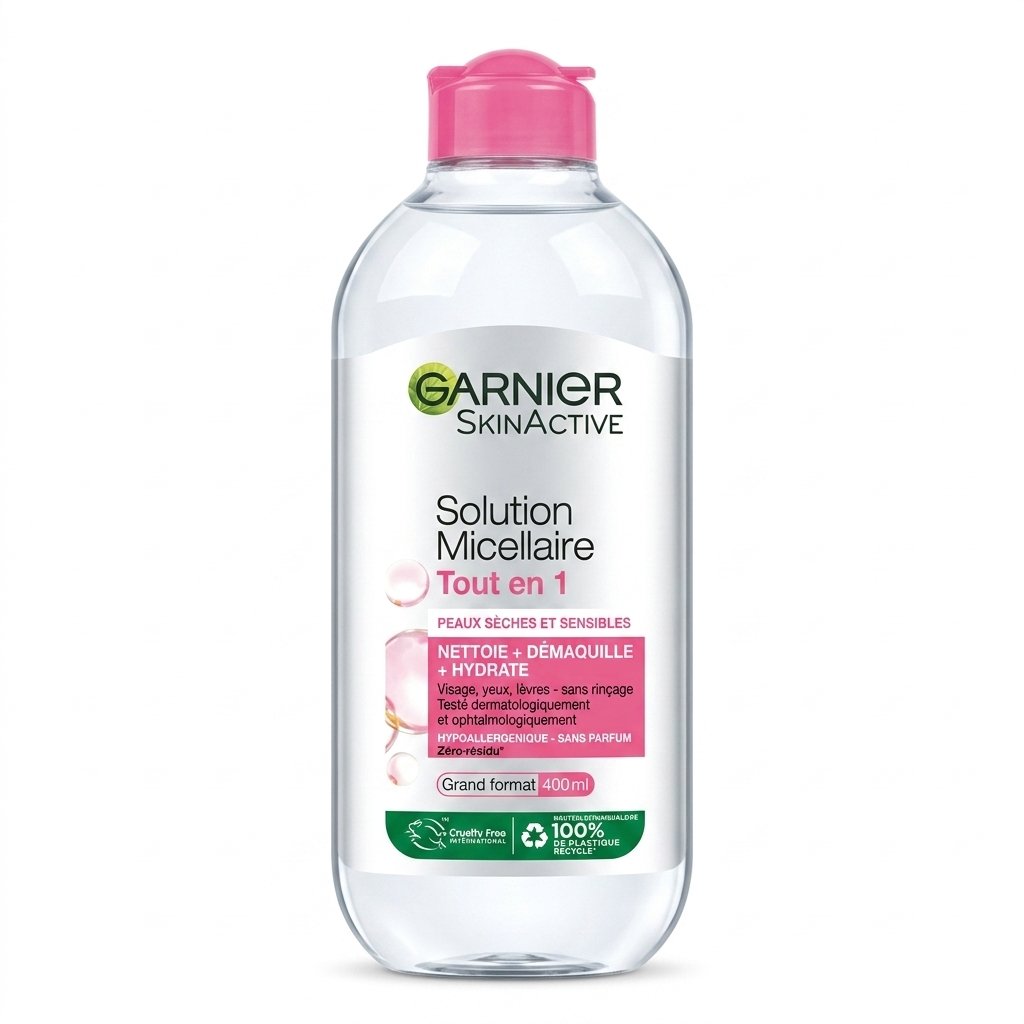 Garnier – Solution Micellaire Tout en 1 – Nettoie, démaquille et hydrate – 400ml H&O Parapharmacie - Algérie Garnier – Solution Micellaire Tout en 1 – Nettoie, démaquille et hydrate – 400ml H&O Parapharmacie - Algérie
