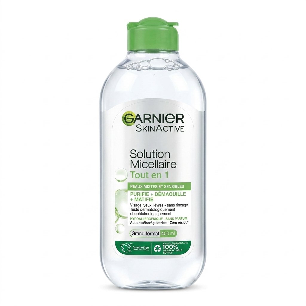 Garnier – Solution Micellaire Tout en 1 – Purifie, Démaquille et Matifie – 400ml H&O Parapharmacie - Algérie Garnier – Solution Micellaire Tout en 1 – Purifie, Démaquille et Matifie – 400ml H&O Parapharmacie - Algérie