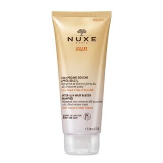 NUXE – Sun Après-Soleil Shampooing Douche – Rafraîchit et élimine filtres UV, sel, chlore et sable – 200 ml H&O Parapharmacie - Algérie NUXE – Sun Après-Soleil Shampooing Douche – Rafraîchit et élimine filtres UV, sel, chlore et sable – 200 ml H&O Parapharmacie - Algérie